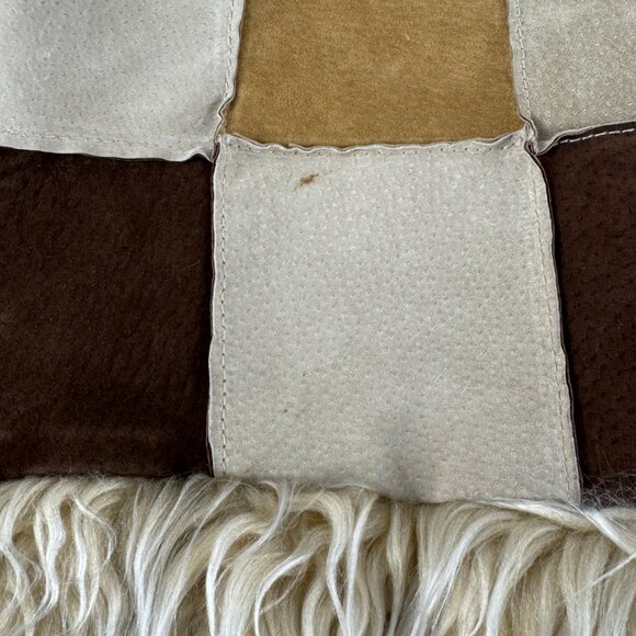 Sweet Leather Patchwork Jacket with Faux Fur Accents - Picture 11 of 13